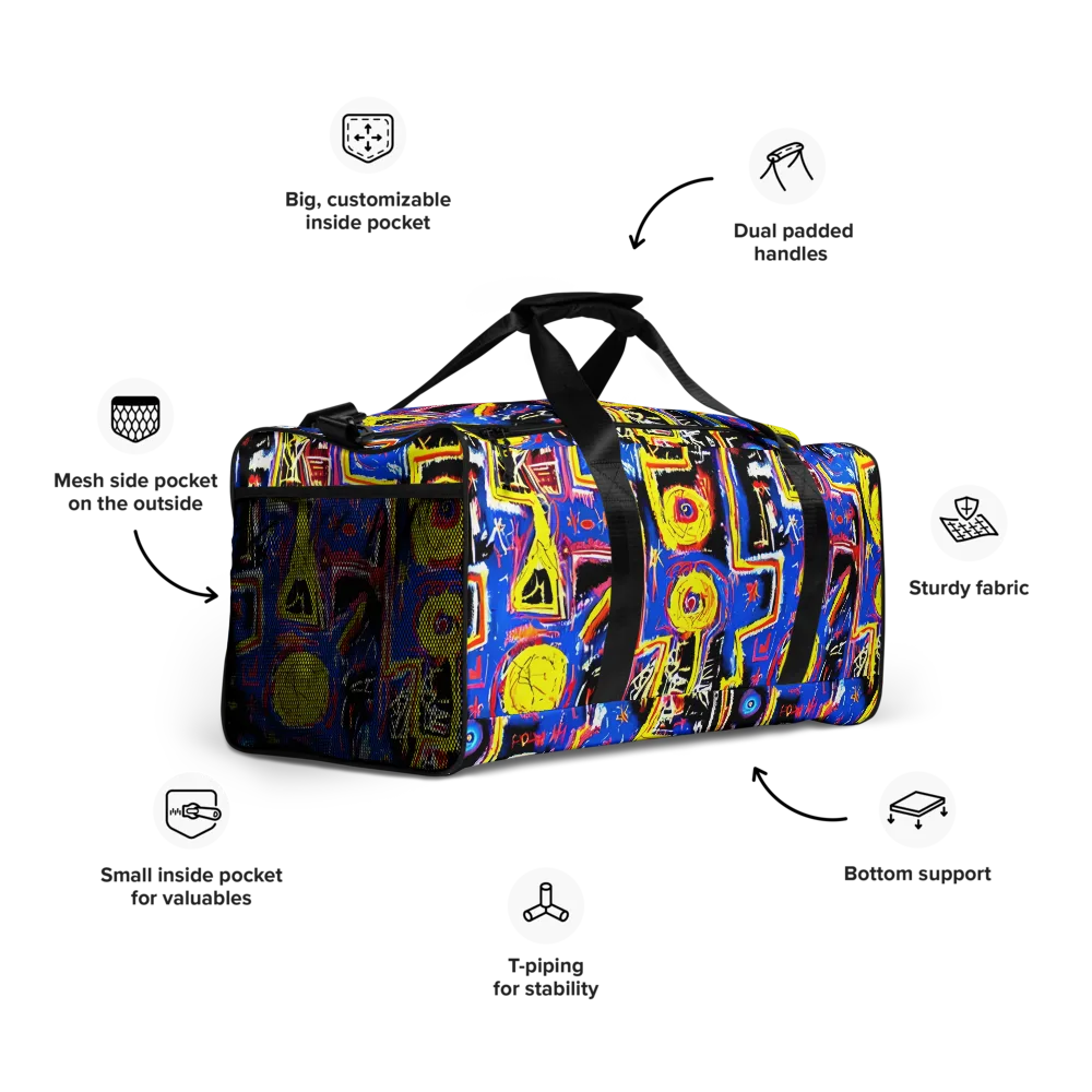 Radiant Mayhem on Duffle Bag — Right Front