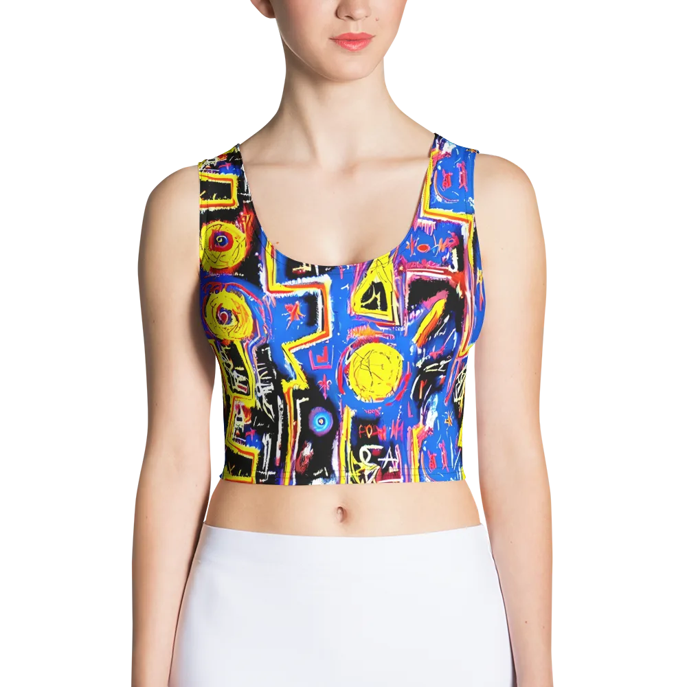 Radiant Mayhem on Crop Top — Front