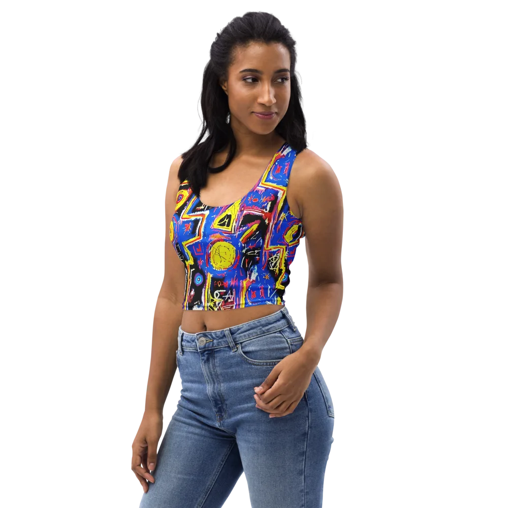 Radiant Mayhem on Crop Top — Left Front