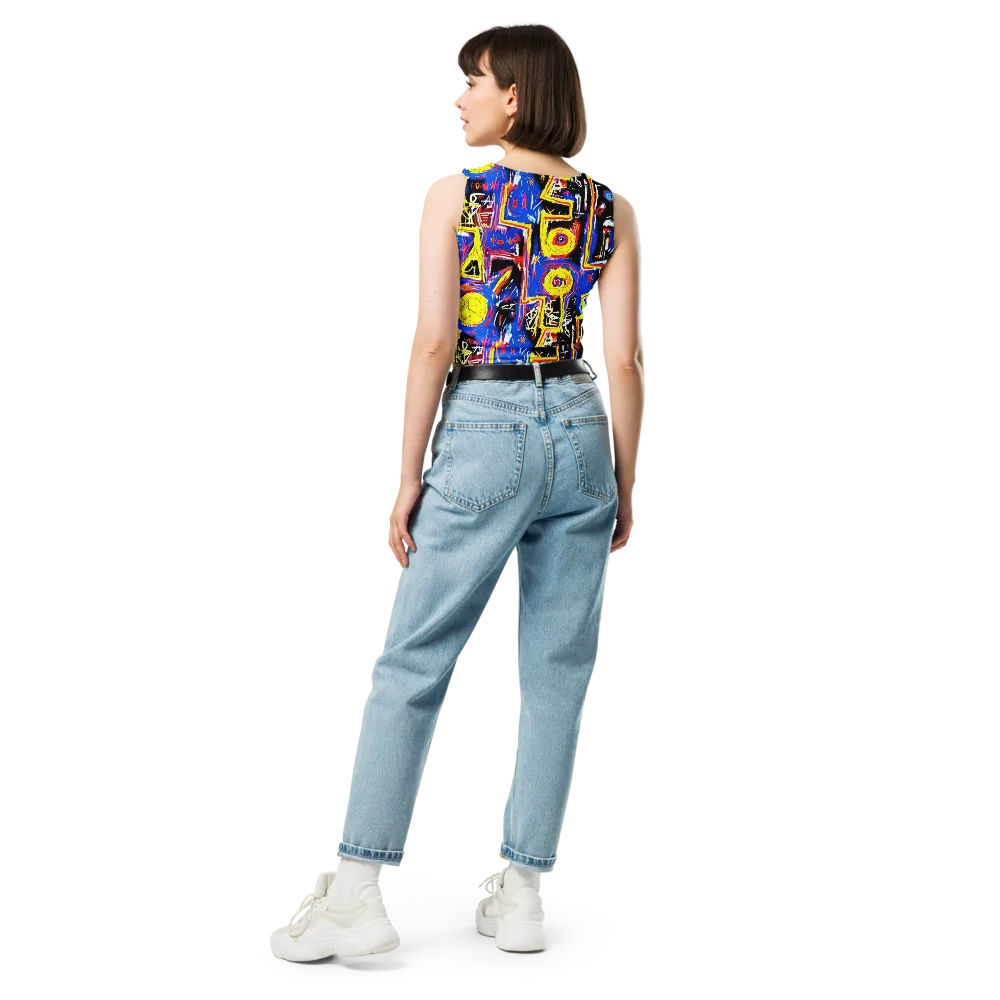 Radiant Mayhem on Crop Top — Back