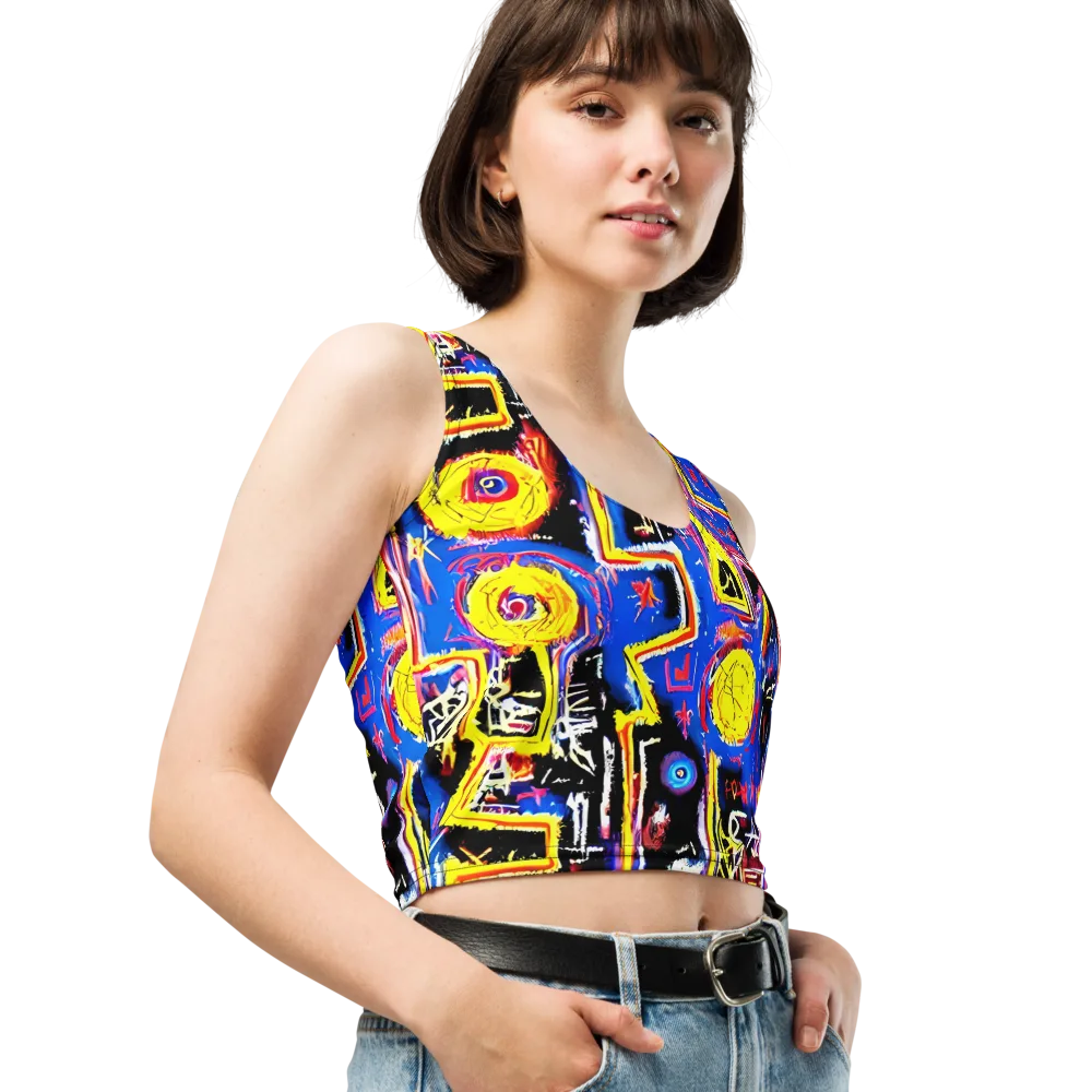 Radiant Mayhem on Crop Top — Right Front
