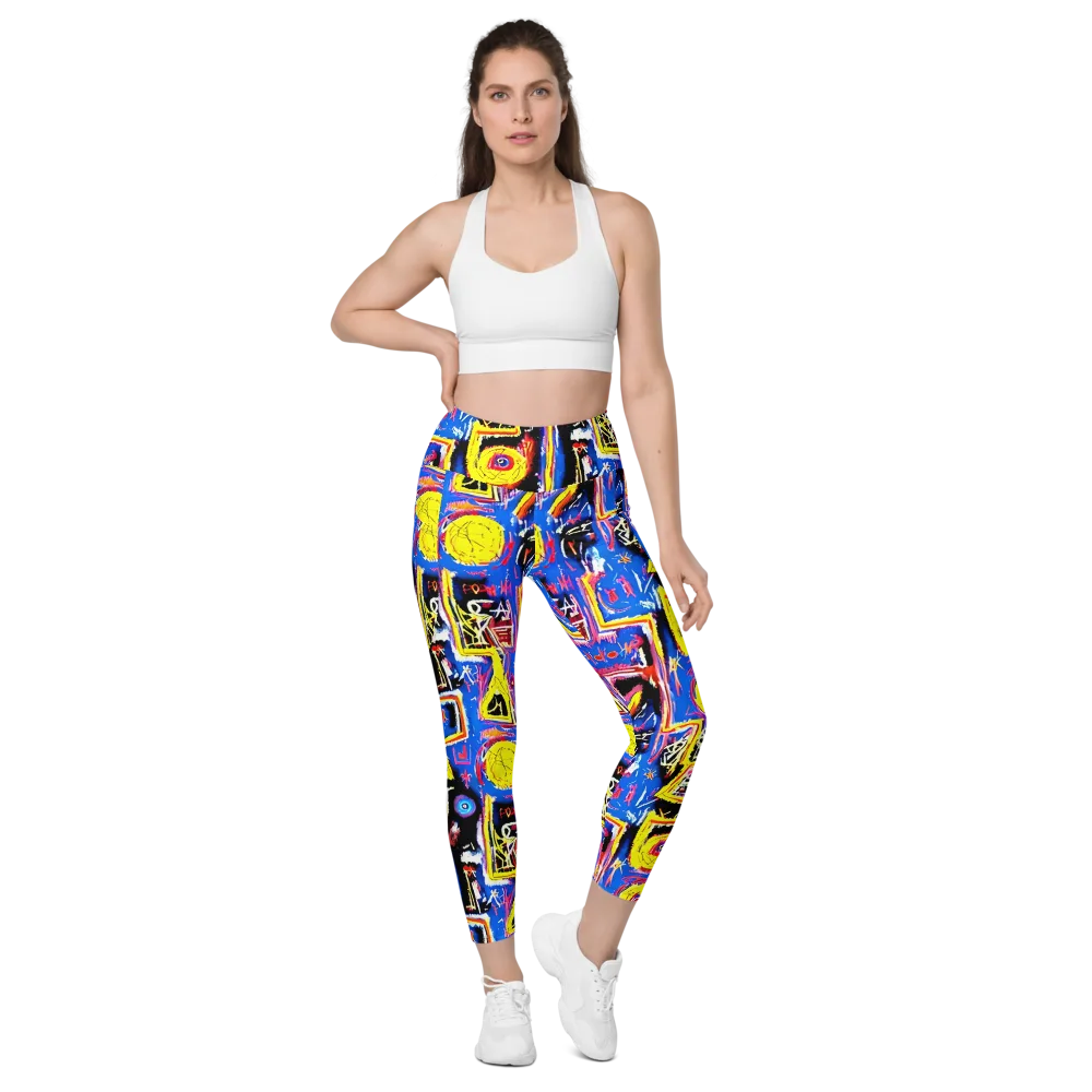 Radiant Mayhem on Leggings with Pockets — Front