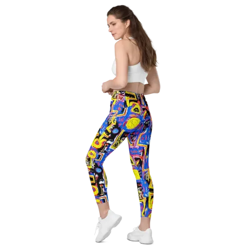 Radiant Mayhem on a Leggings with Pockets