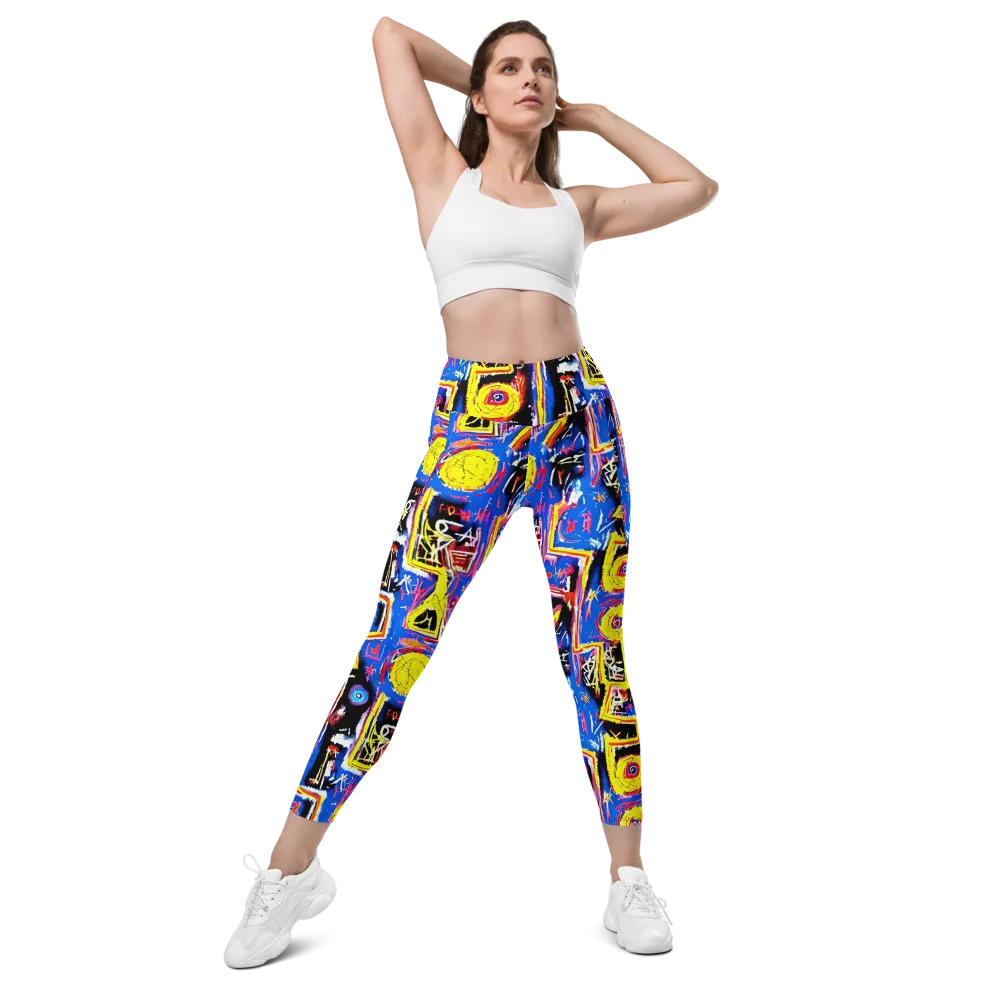 Radiant Mayhem on Leggings with Pockets — Front