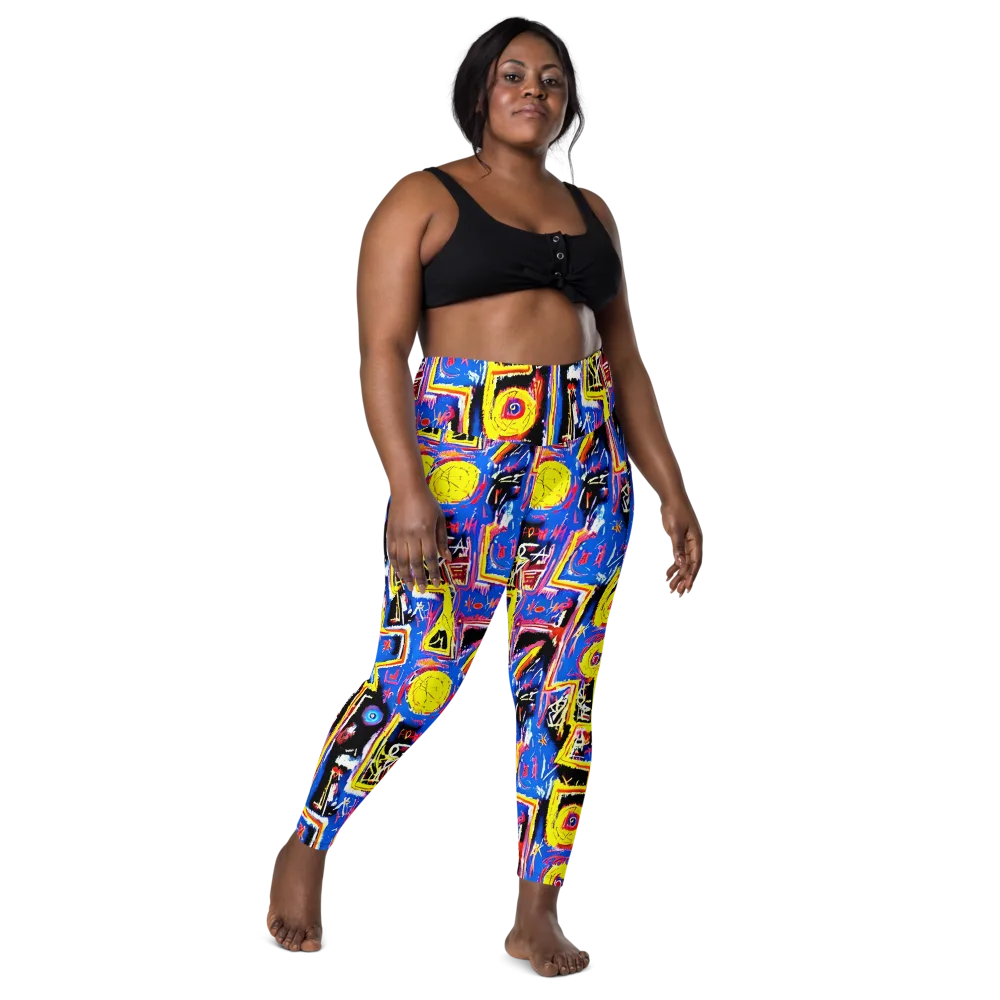 Radiant Mayhem on Leggings with Pockets — Front