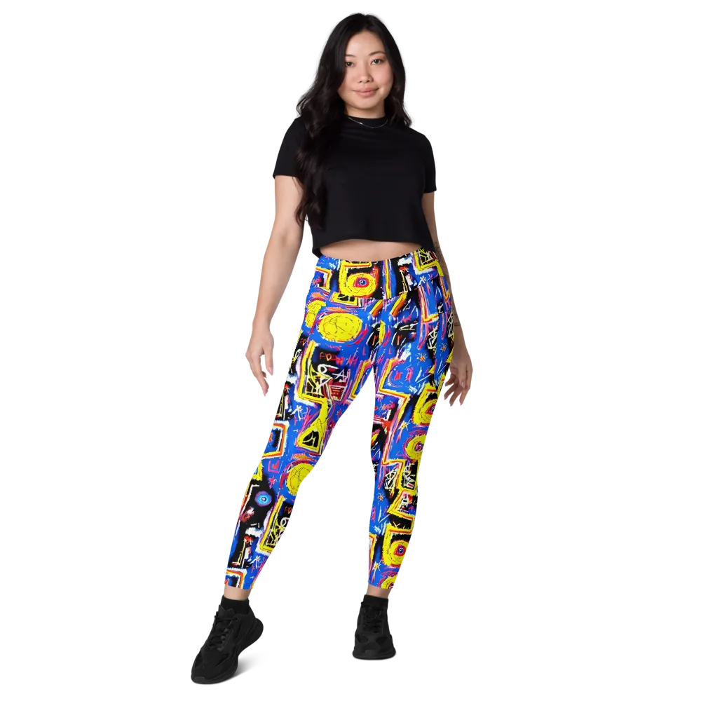 Radiant Mayhem on Leggings with Pockets — Front