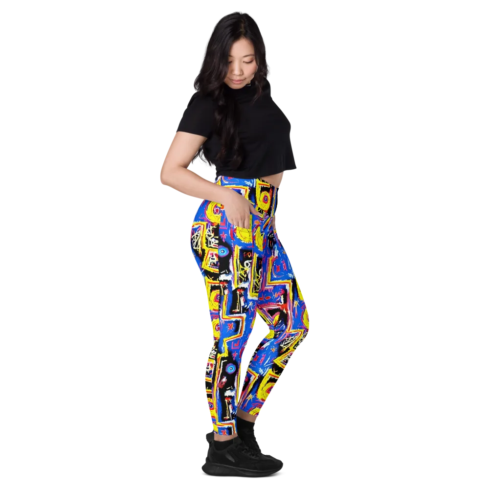 Radiant Mayhem on Leggings with Pockets — Right