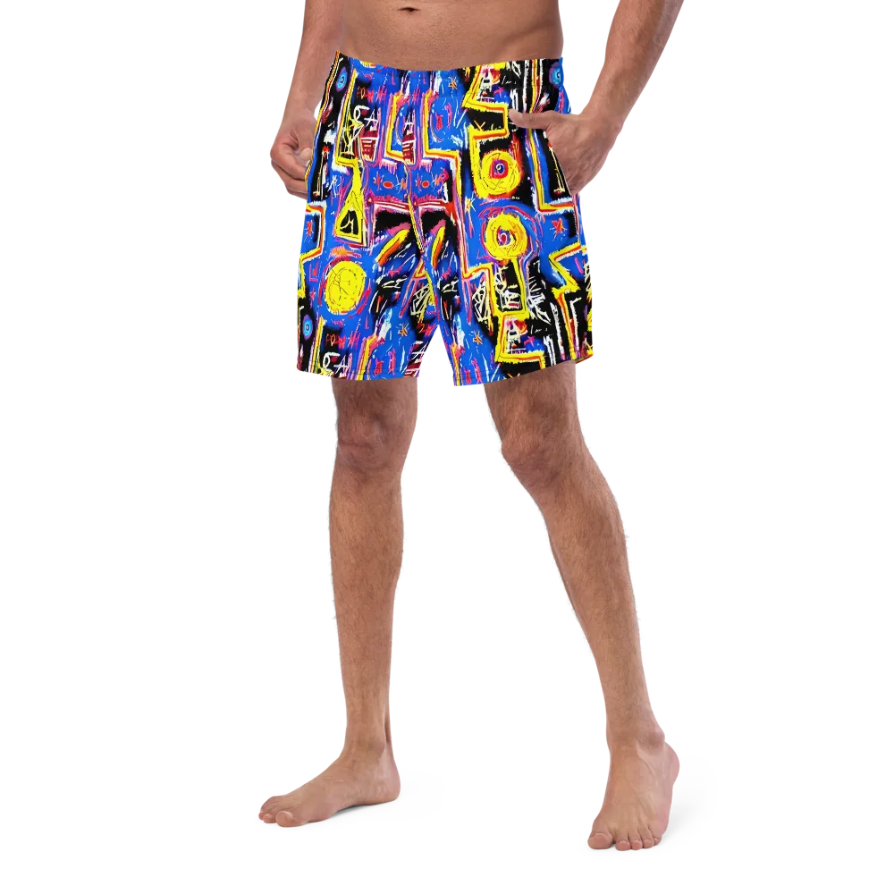 Radiant Mayhem on Swim Trunks — Left Front