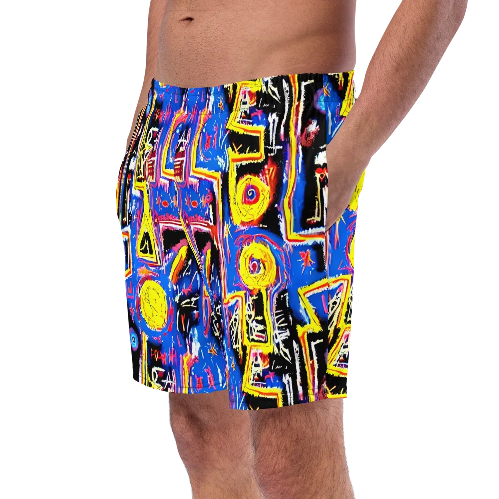 Radiant Mayhem on Swim Trunks — Left Front