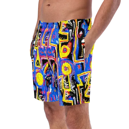 Radiant Mayhem on a Swim Trunks