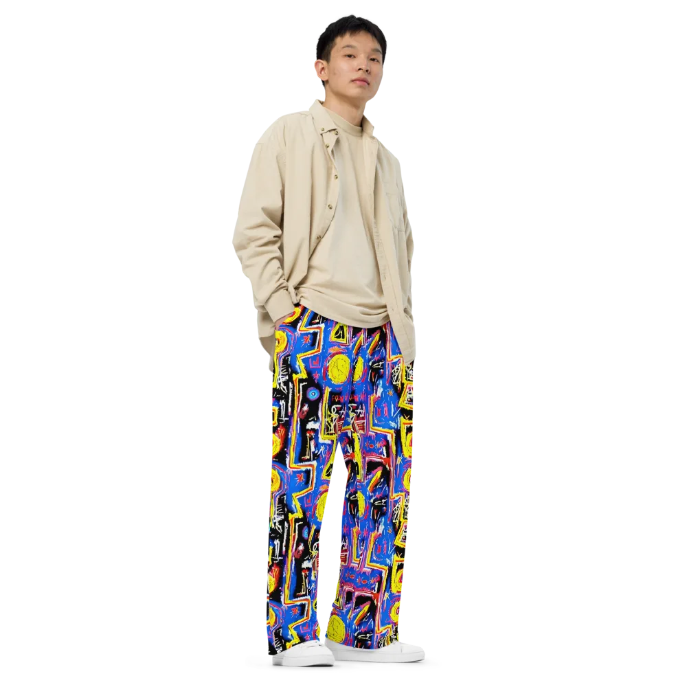 Radiant Mayhem on Wide-Leg Pants — Right Front