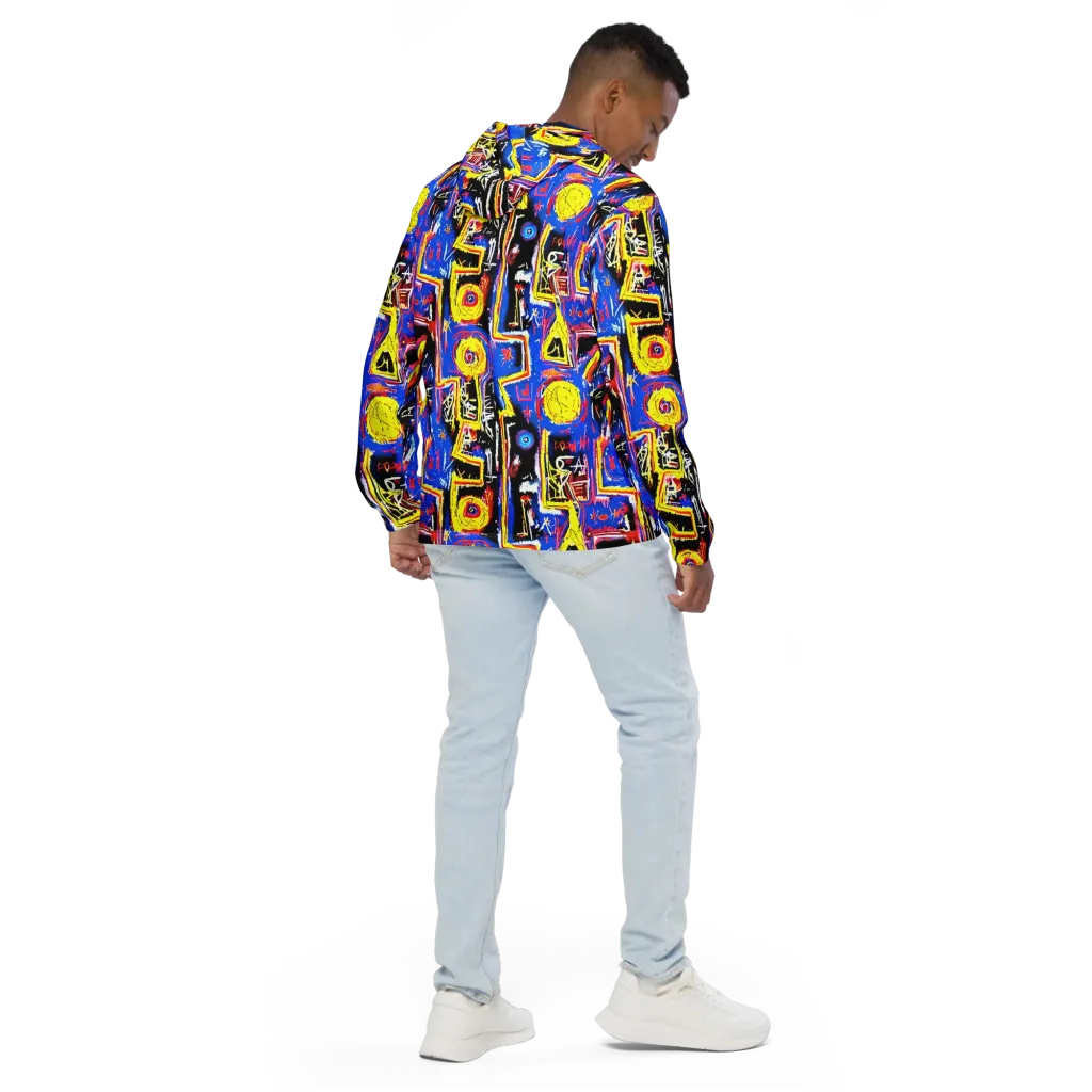 Radiant Mayhem on Men's Windbreaker — Back