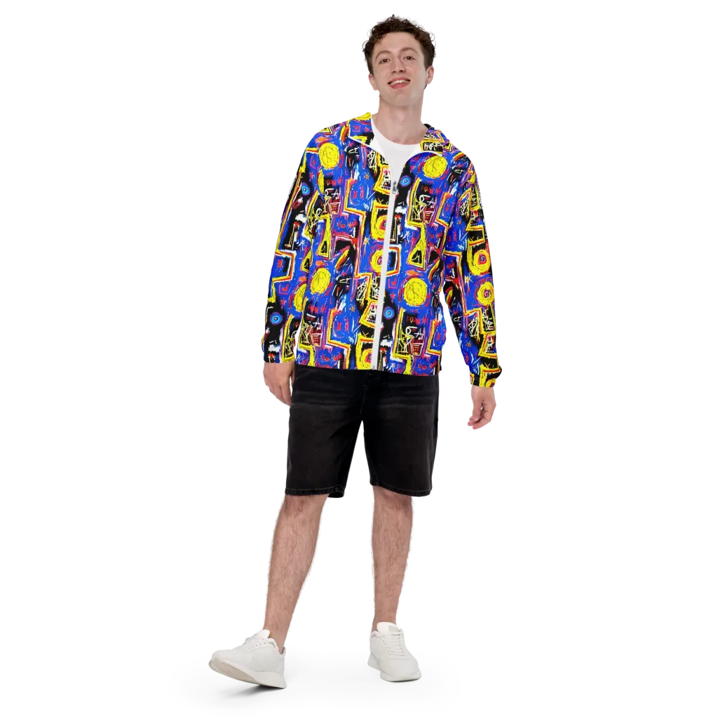Radiant Mayhem on Men's Windbreaker — Front