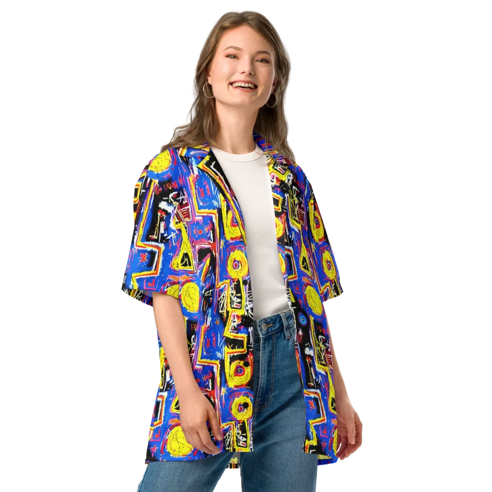 Radiant Mayhem on Button Shirt — Front