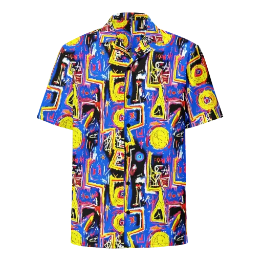 Radiant Mayhem on a Button Shirt
