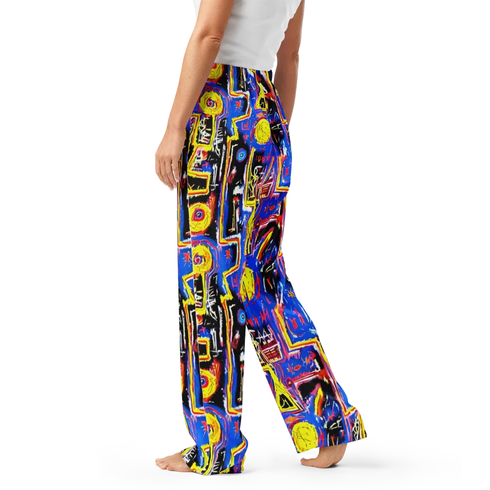 Radiant Mayhem on Women's Pajama Pants — Left