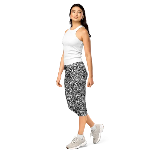 Doodle Symphony on a Capri Leggings