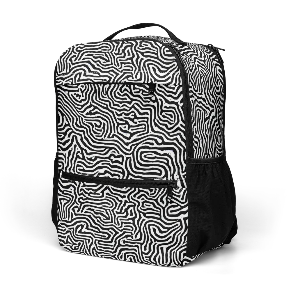 Doodle Symphony on Utility Backpack — Left Front