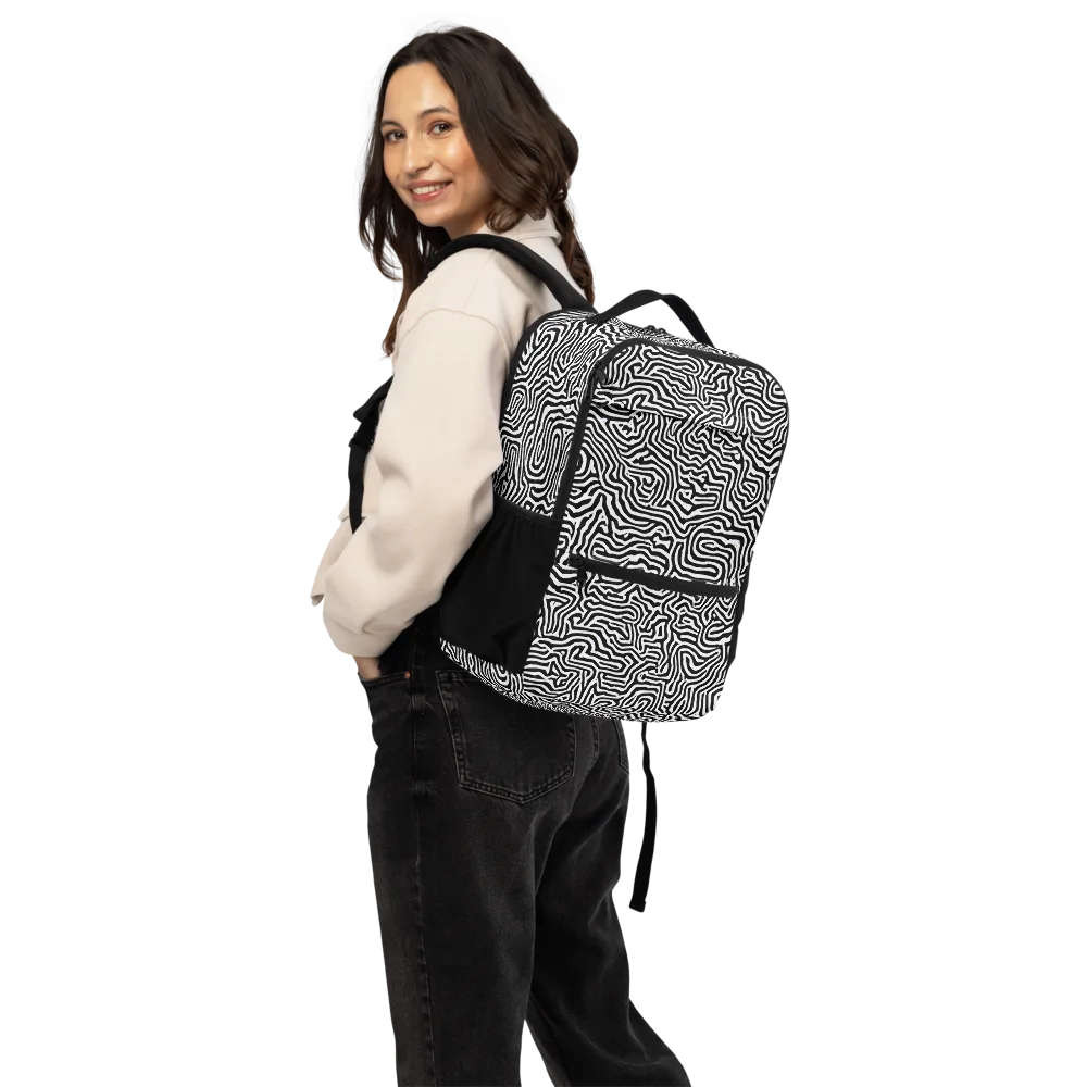 Doodle Symphony on Utility Backpack — Back