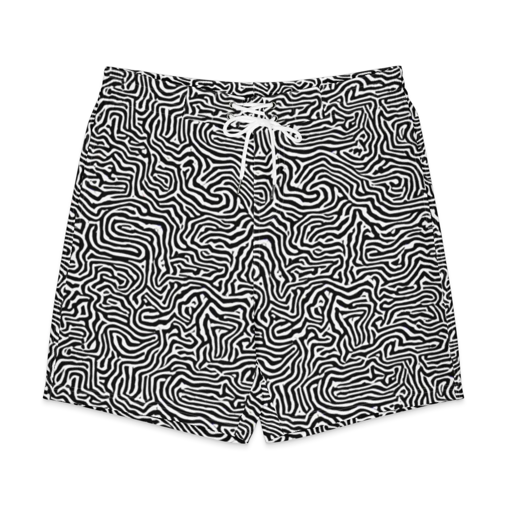Doodle Symphony on Men's Board Shorts — Front