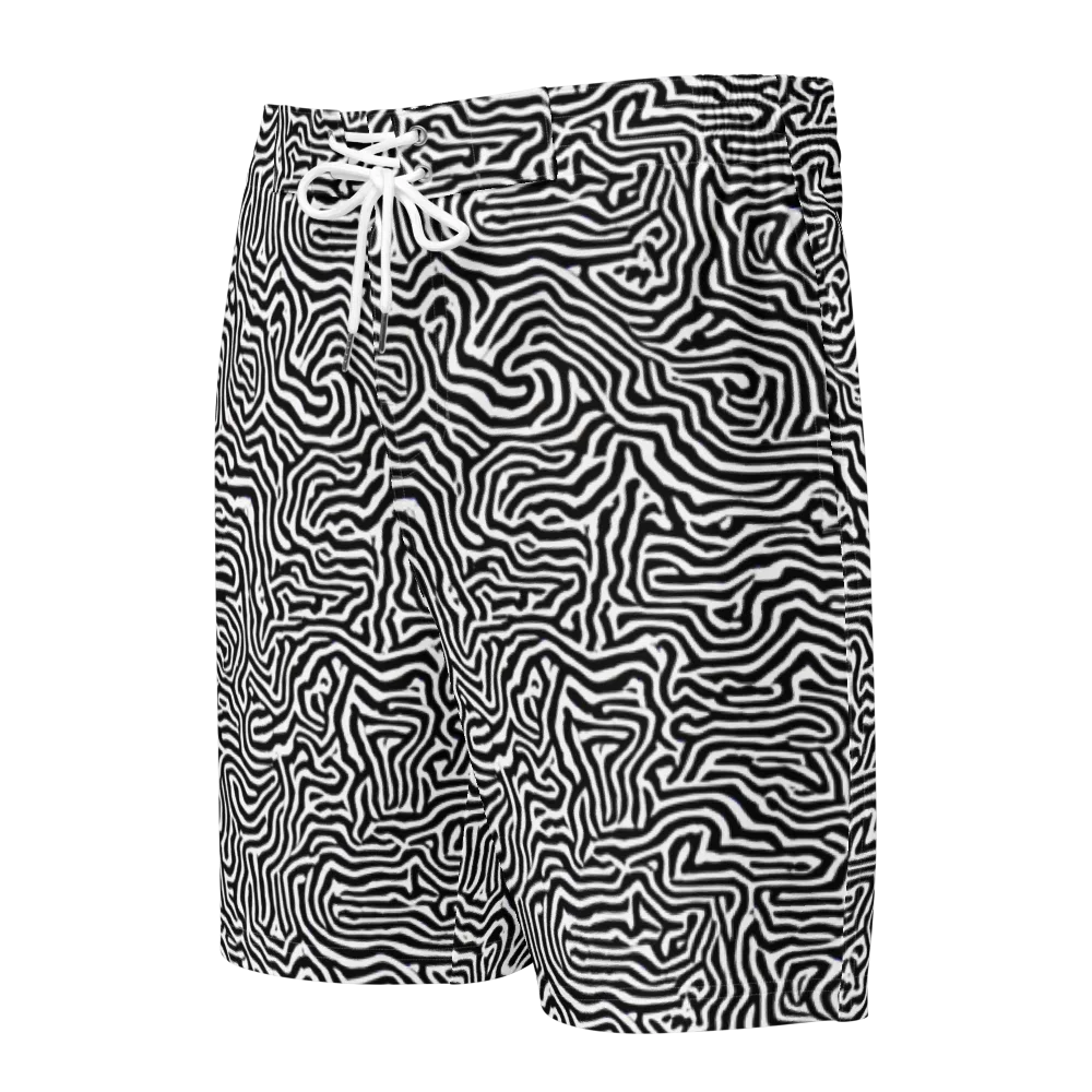 Doodle Symphony on Men's Board Shorts — Front