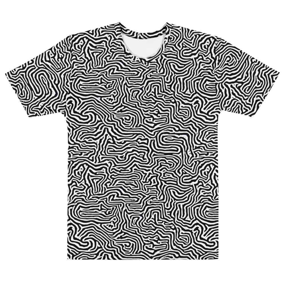 Doodle Symphony on Men's Cotton Crew Neck T-Shirt — Front