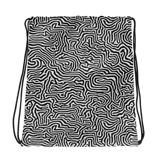Doodle Symphony on a Drawstring Bag