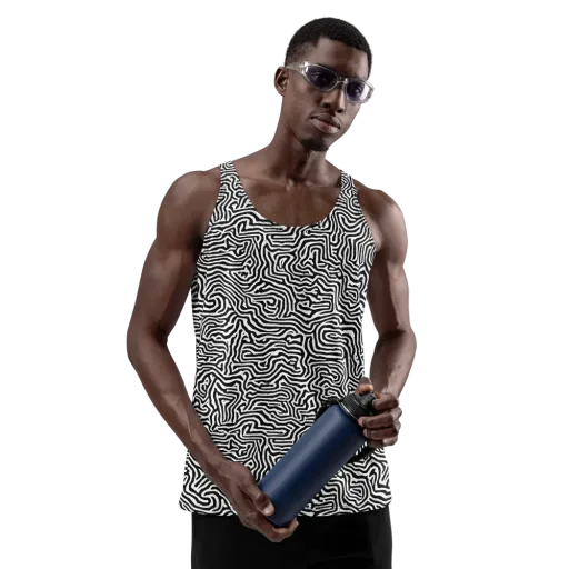 Doodle Symphony on a Men's Tank Top