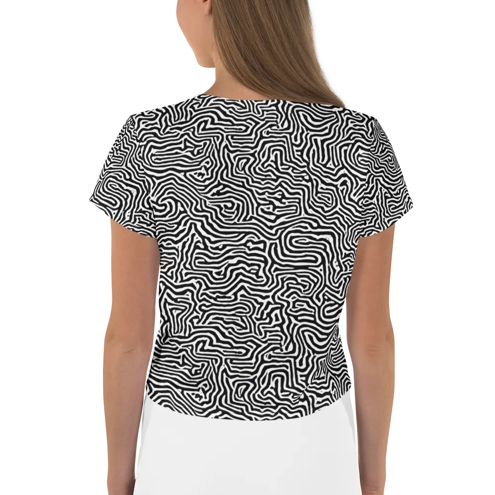 Doodle Symphony on Crop Tee — Back