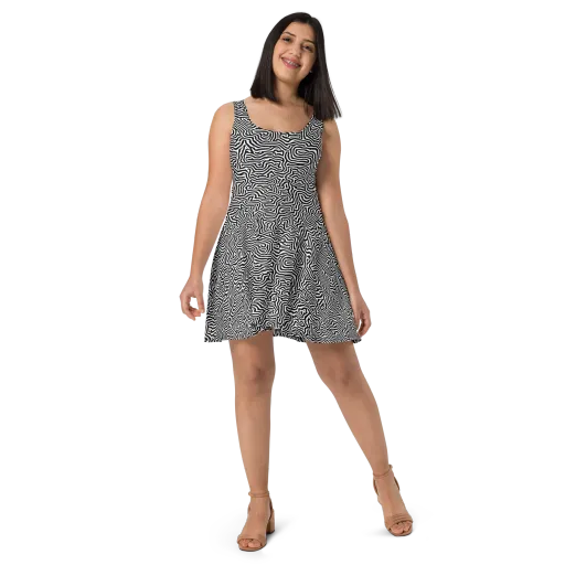 Doodle Symphony on a Skater Dress