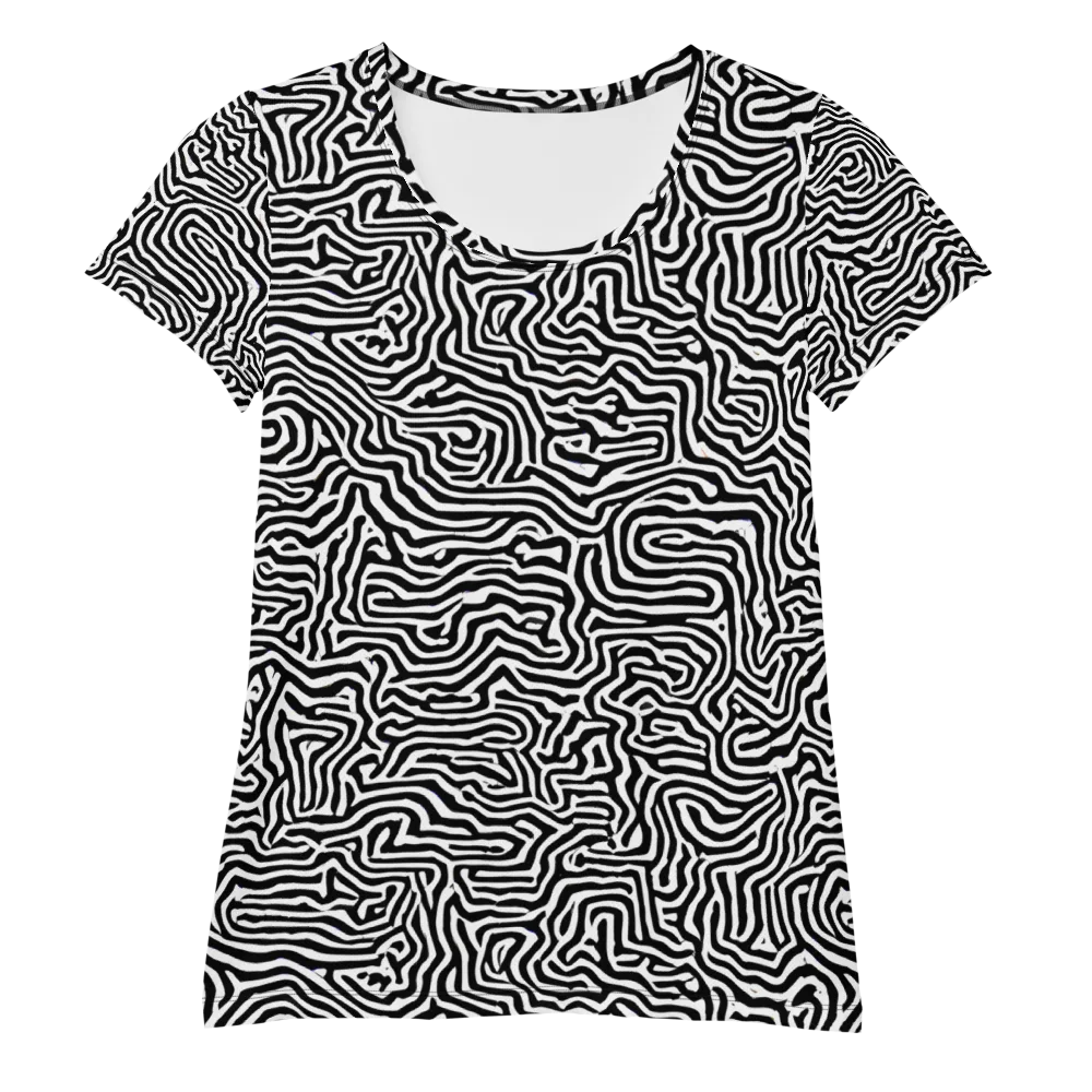 Doodle Symphony on Women's Athletic T-Shirt — Front