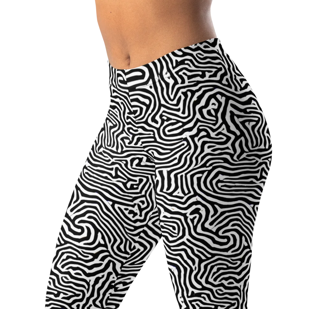 Doodle Symphony on Leggings — Left Front