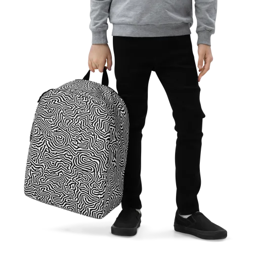 Doodle Symphony on a Minimalist Backpack