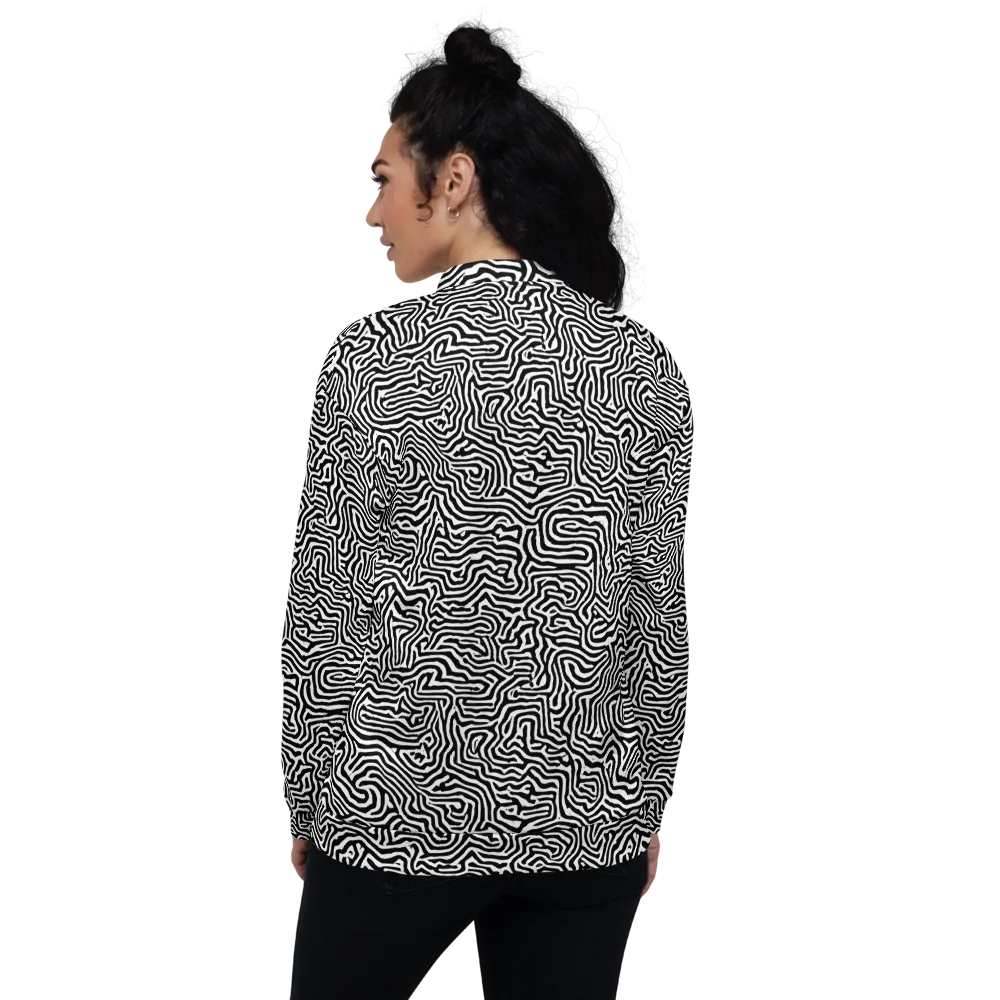 Doodle Symphony on Bomber Jacket — Back