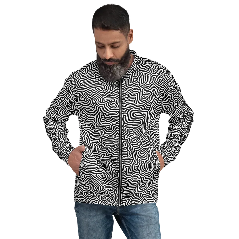Doodle Symphony on Bomber Jacket — Front