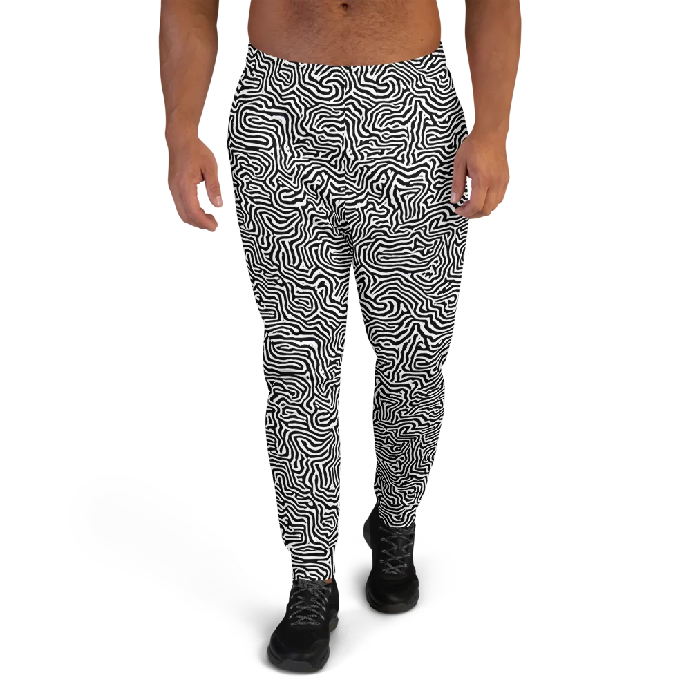 Doodle Symphony on Men's Joggers — Front