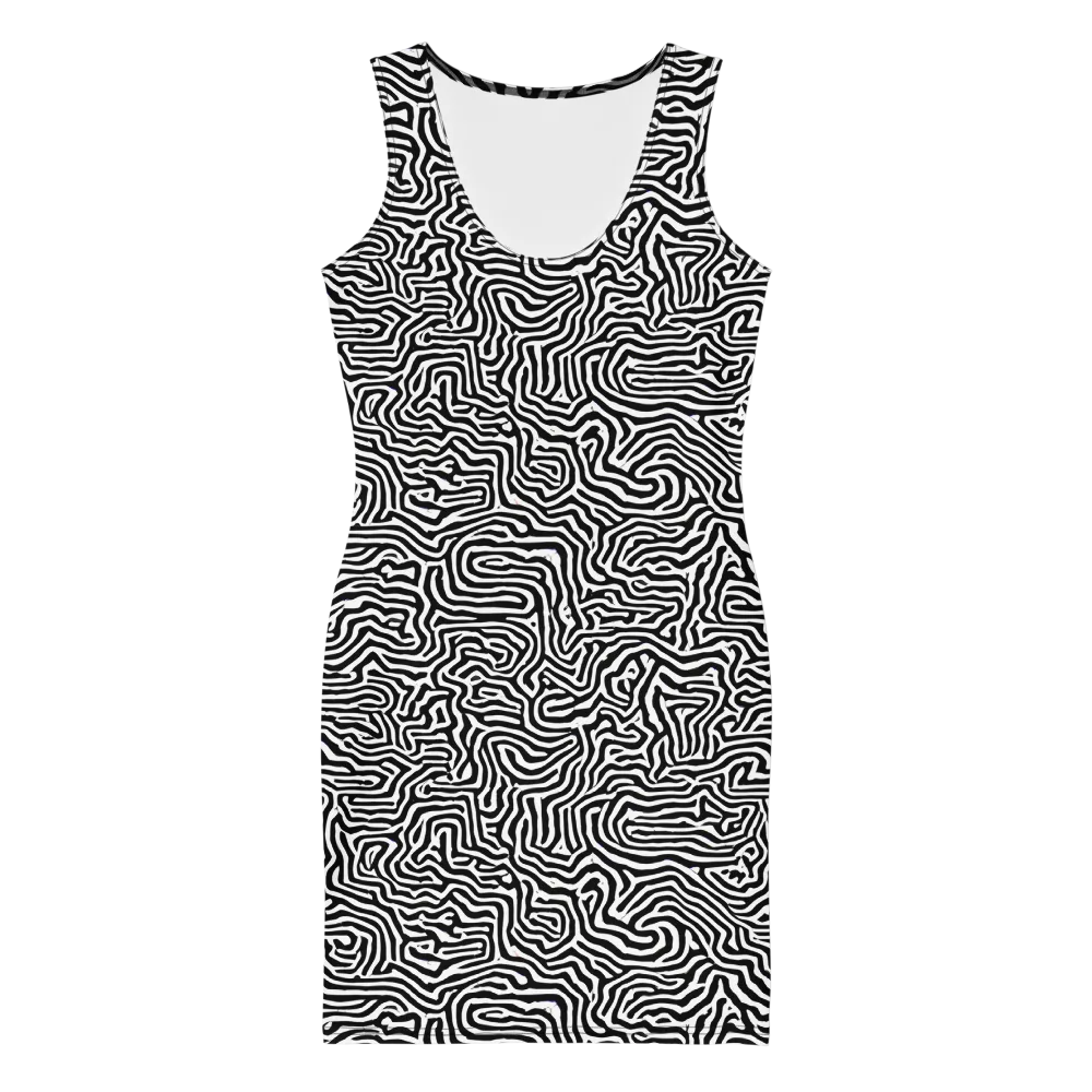 Doodle Symphony on Bodycon Dress — Front