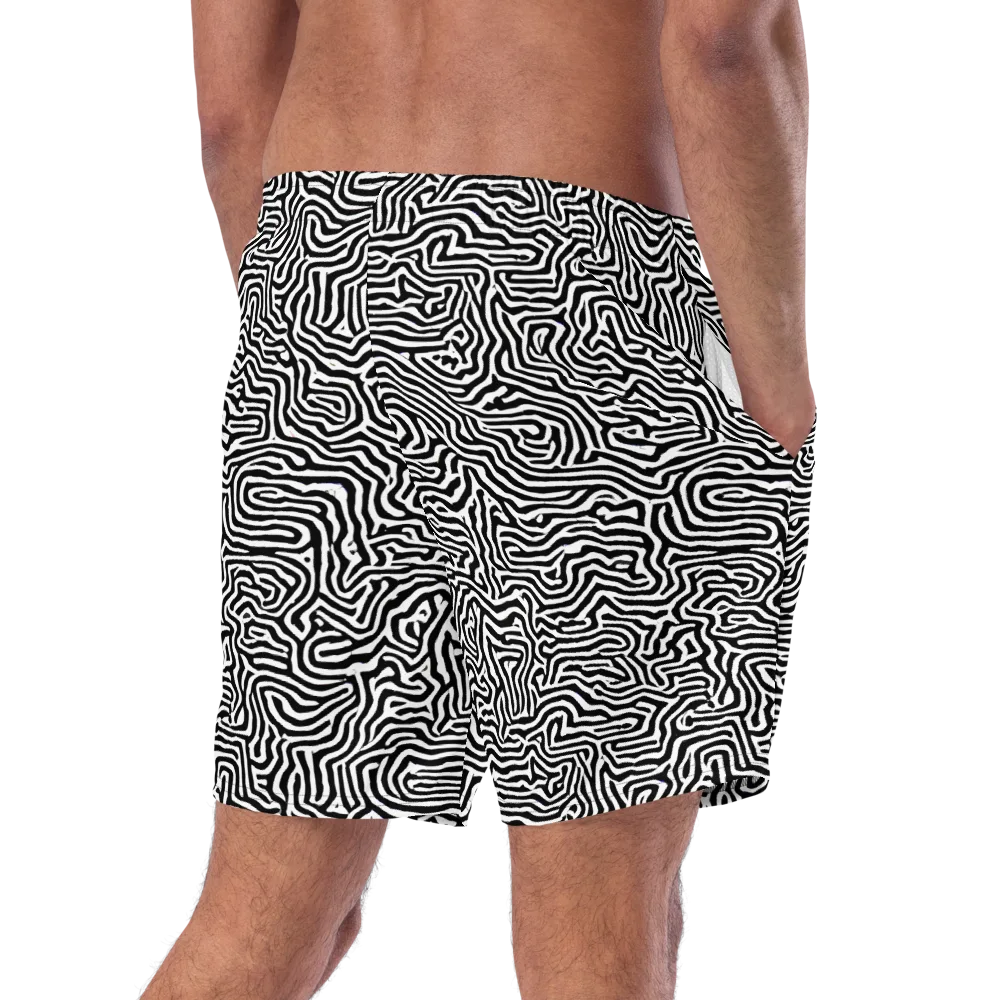 Doodle Symphony on Swim Trunks — Right Back