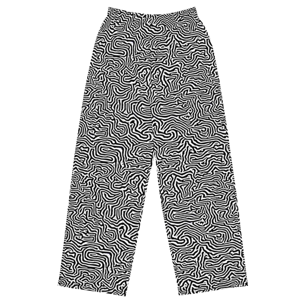 Doodle Symphony on Wide-Leg Pants — Front