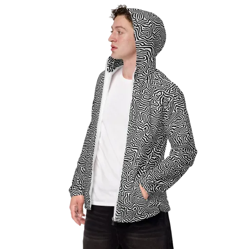 Doodle Symphony on a Men's Windbreaker