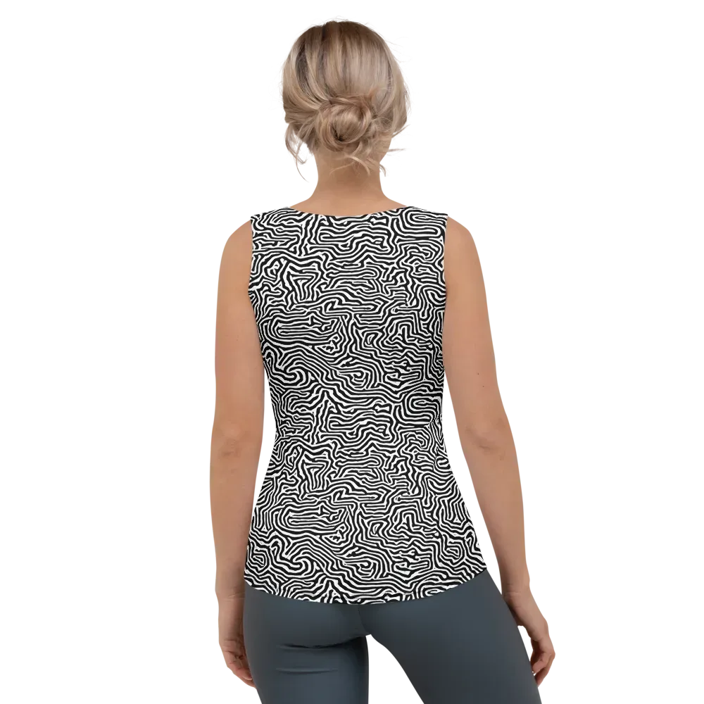 Doodle Symphony on Women's Tank Top — Back