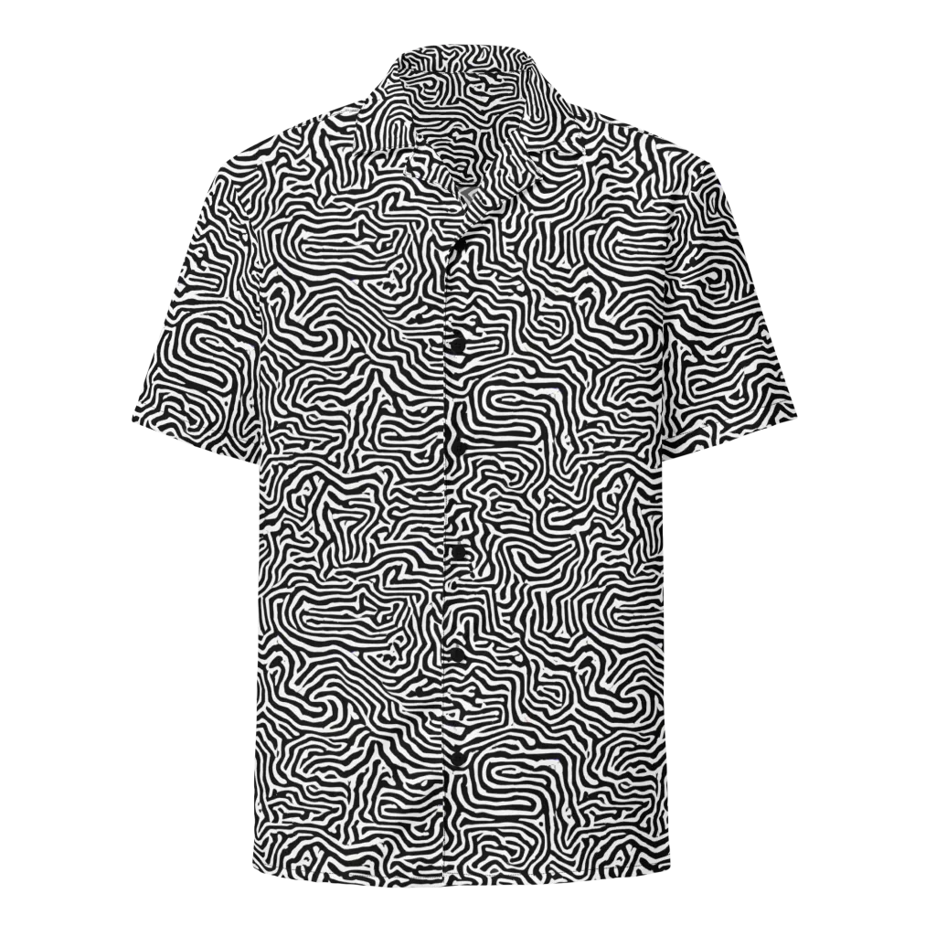 Doodle Symphony on Button Shirt — Front