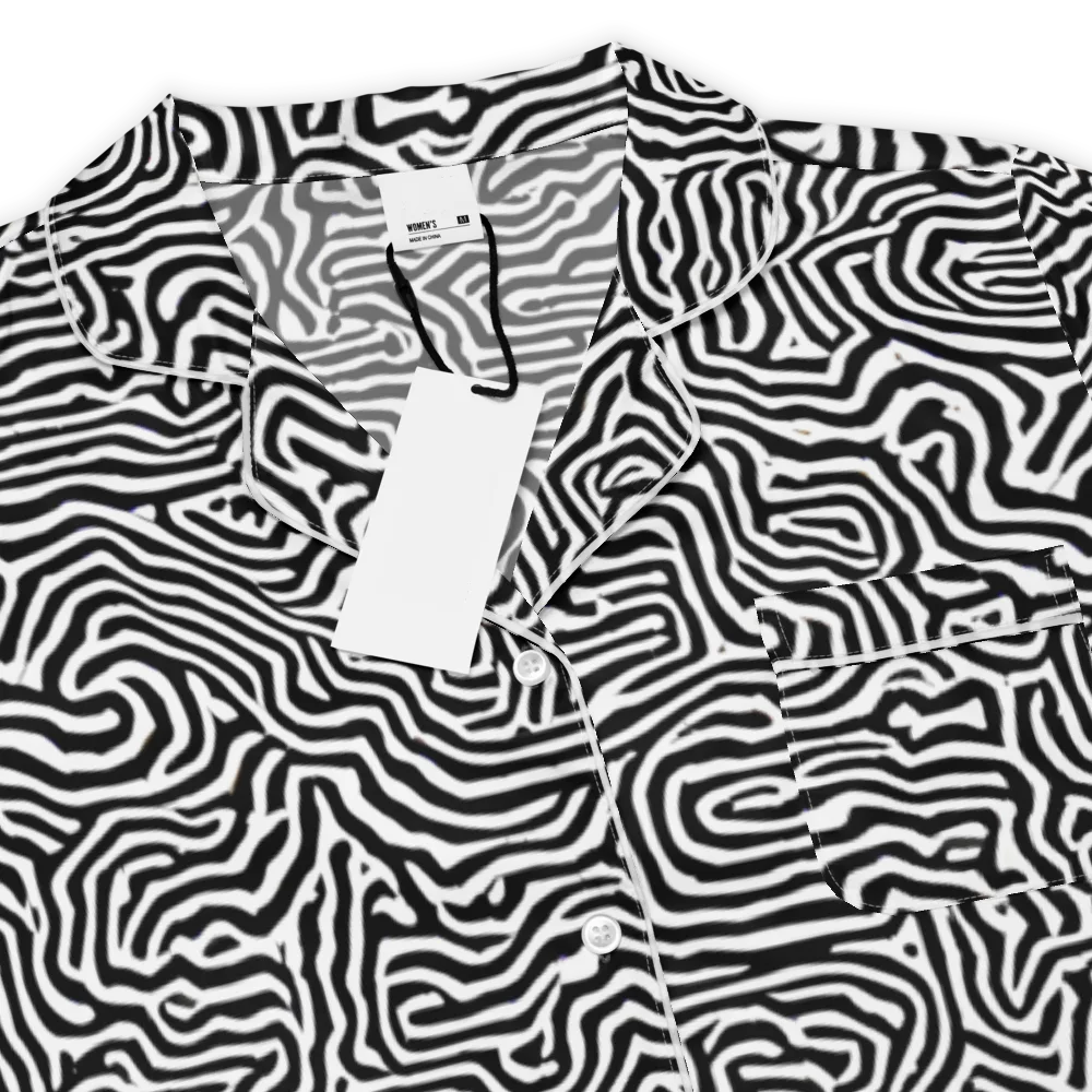 Doodle Symphony on Women's Short Sleeve Pajama Top — Product details