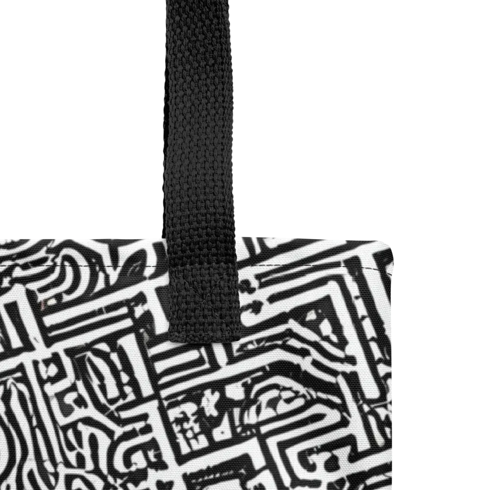Monochrome Doodles on Tote Bag — Product details