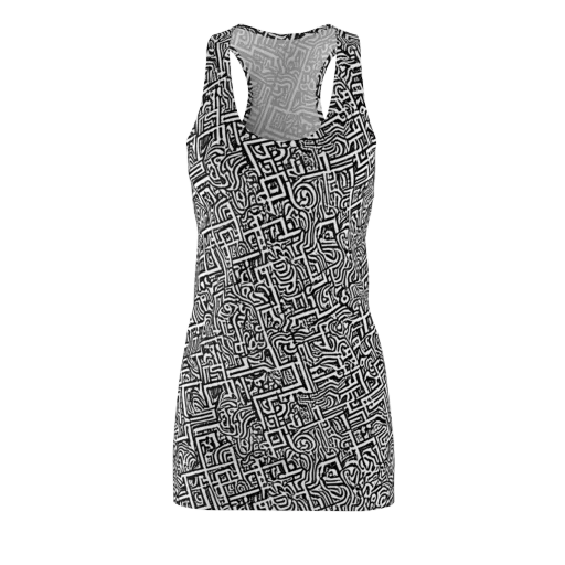 Monochrome Doodles on a Racerback Dress