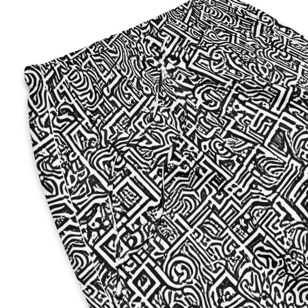 Monochrome Doodles on Women's Pajama Pants — Product details