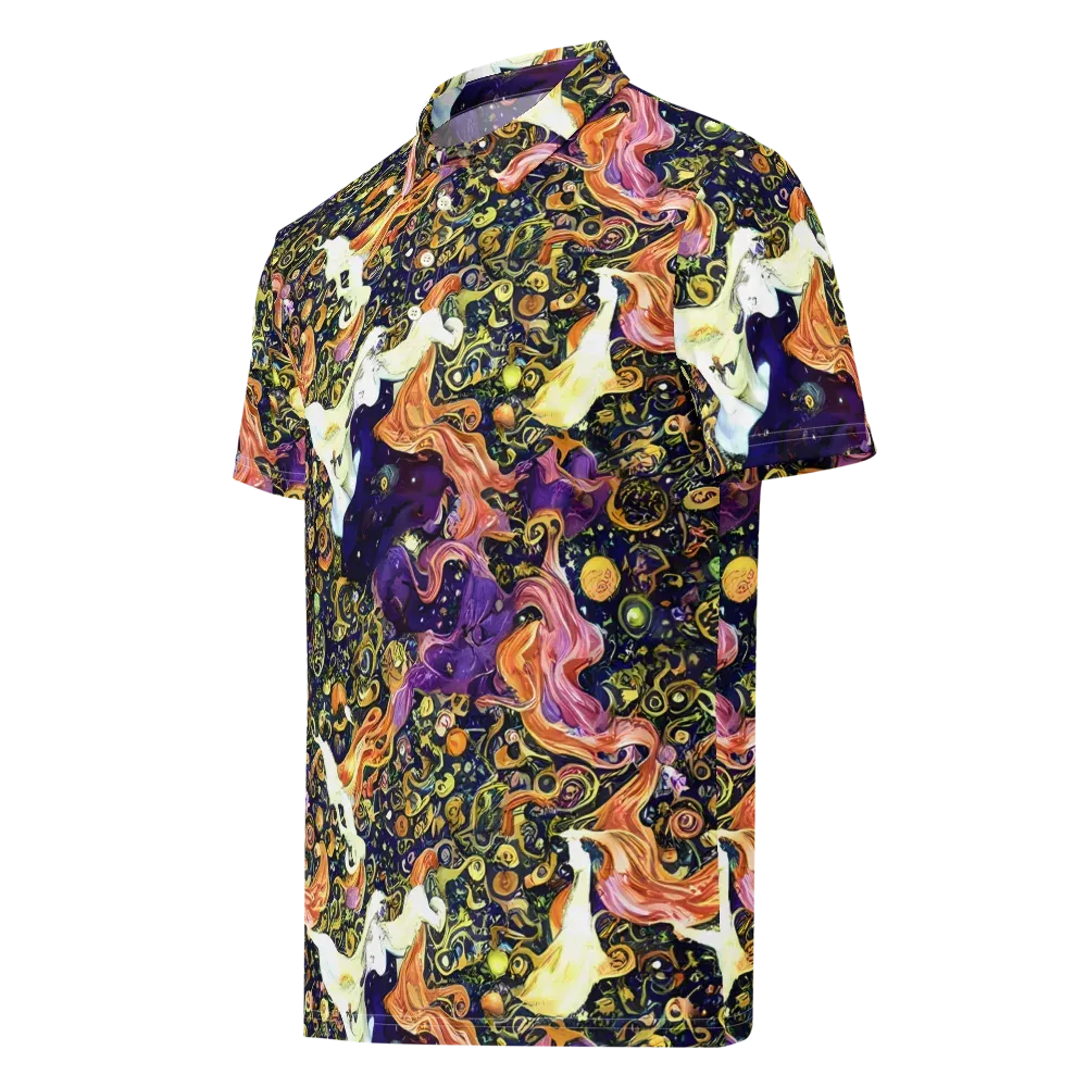 Ethereal Waltz on Men's Slim Fit Polo Shirt — Left Front