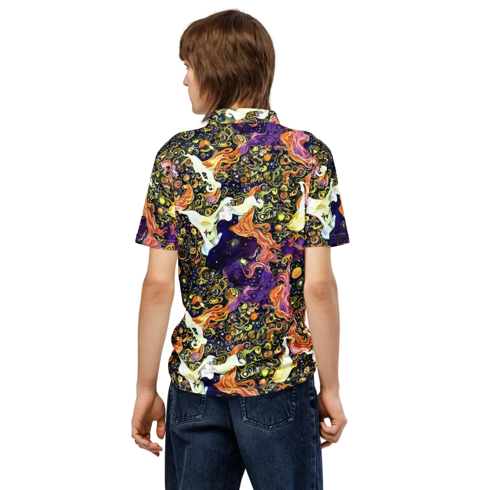 Ethereal Waltz on Men's Slim Fit Polo Shirt — Back