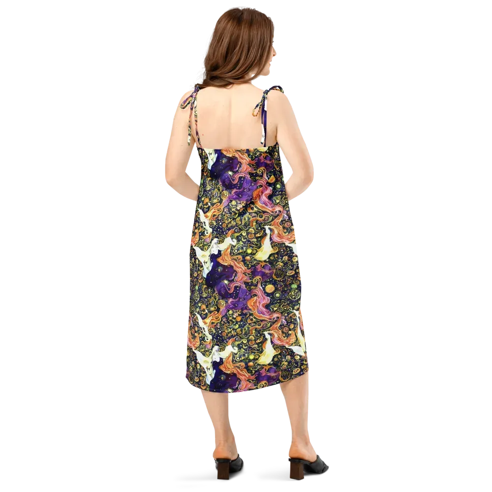 Ethereal Waltz on Slip Dress — Back