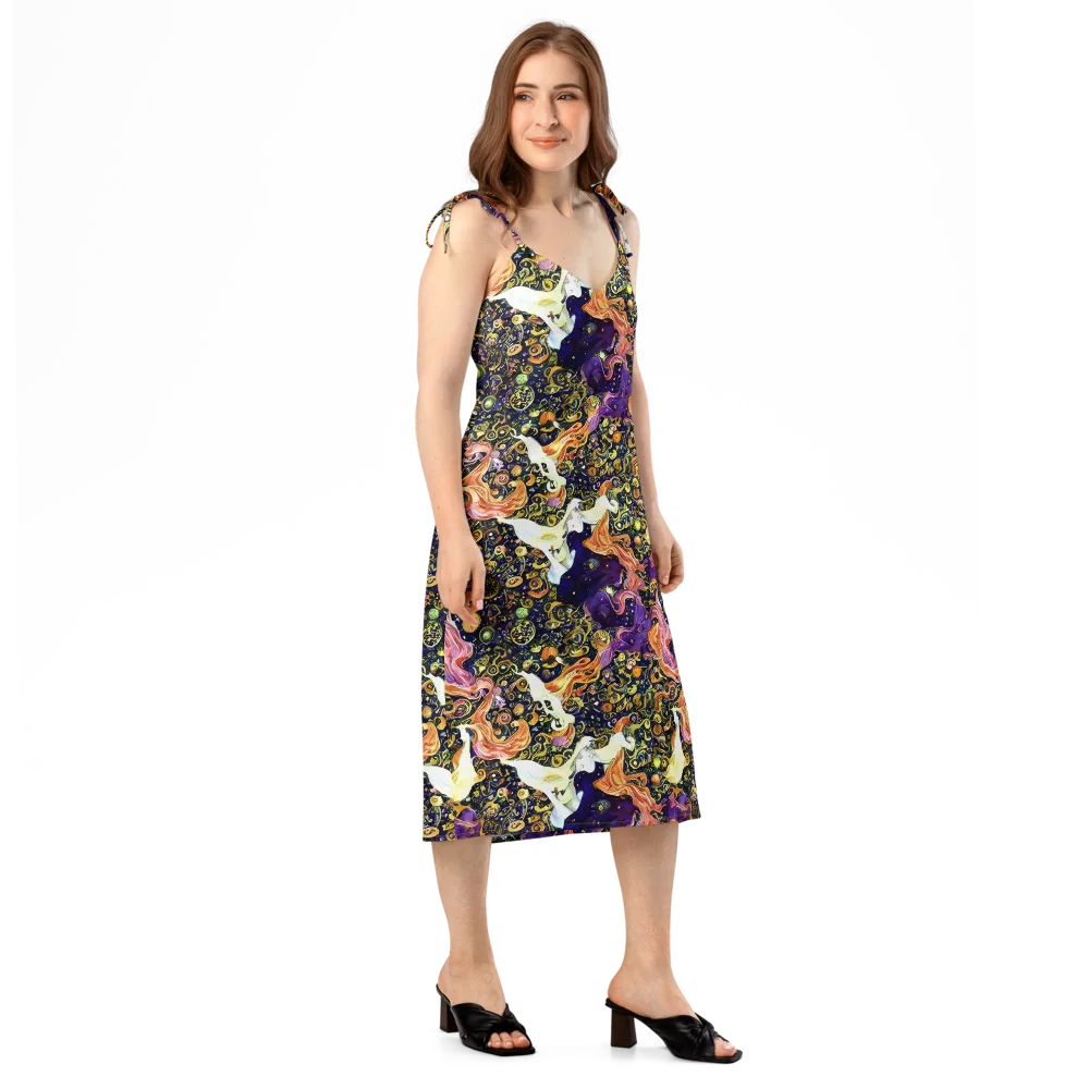Ethereal Waltz on Slip Dress — Right Front